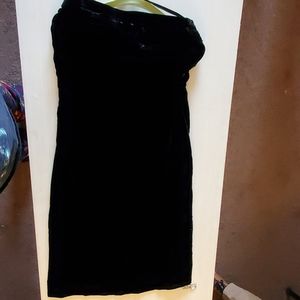 Crushed velvet tube top Dress